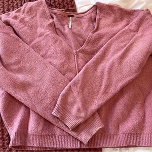 Free People dusty rose sweater. Size small.